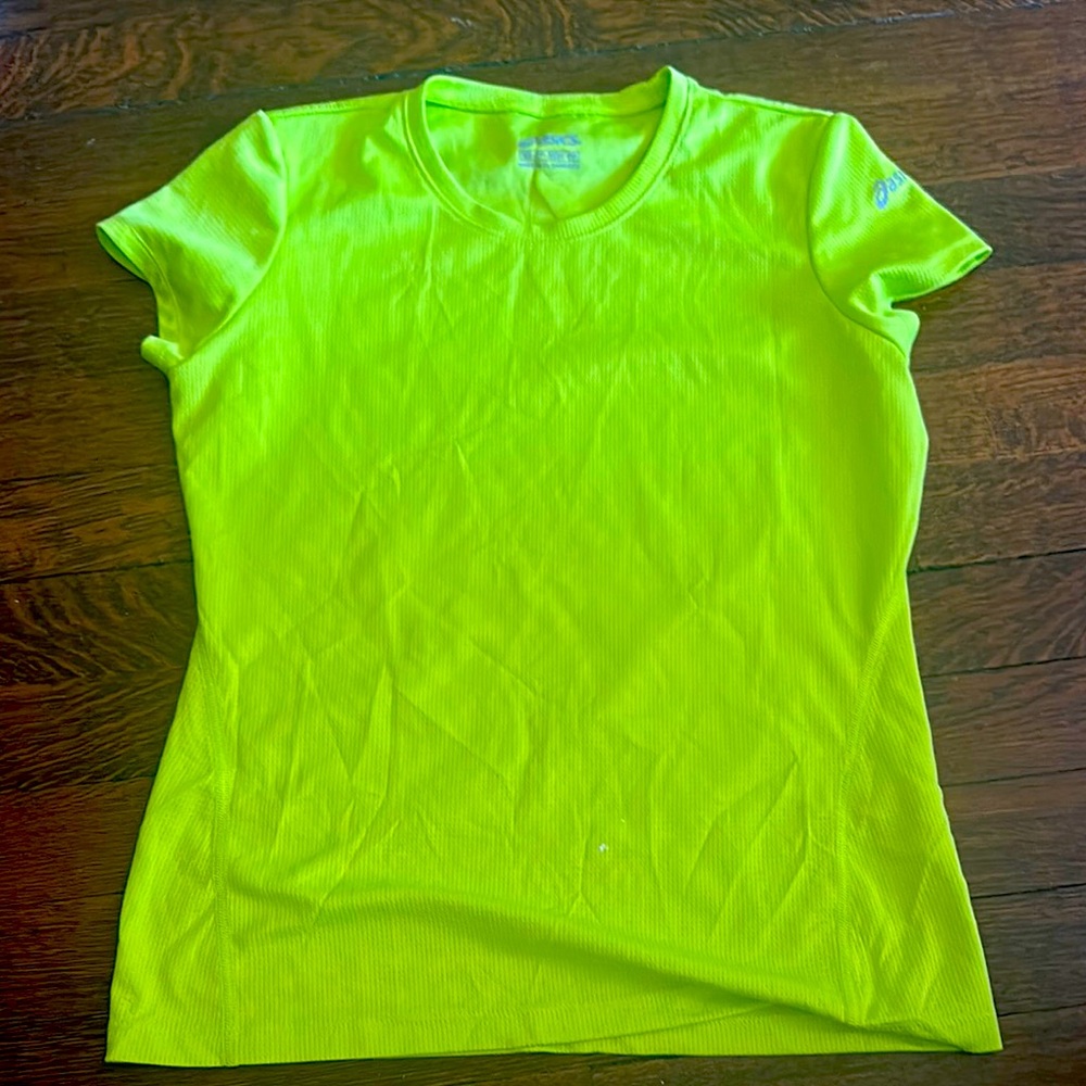 Asics neon Yellow Short Sleeve Tee